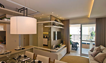 Foto Living Ed. Montpellier - RAS Engenharia e construções LTDA.