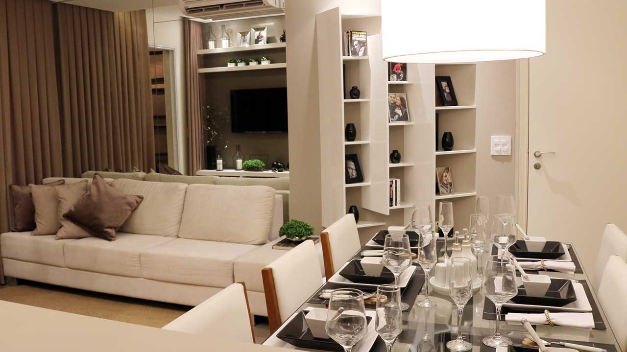 Foto Living Ed. Montpellier  - RAS Engenharia e construções LTDA.