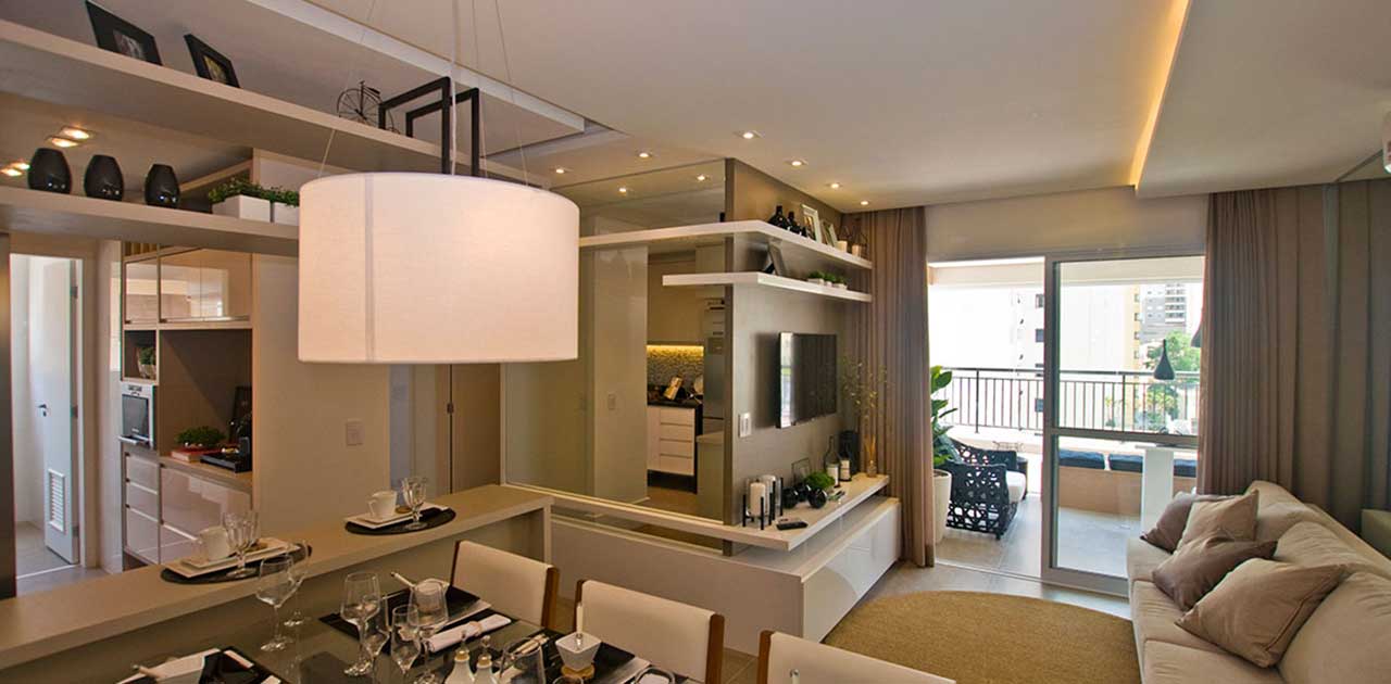 Foto Living Ed. Montpellier  - RAS Engenharia e construções LTDA.